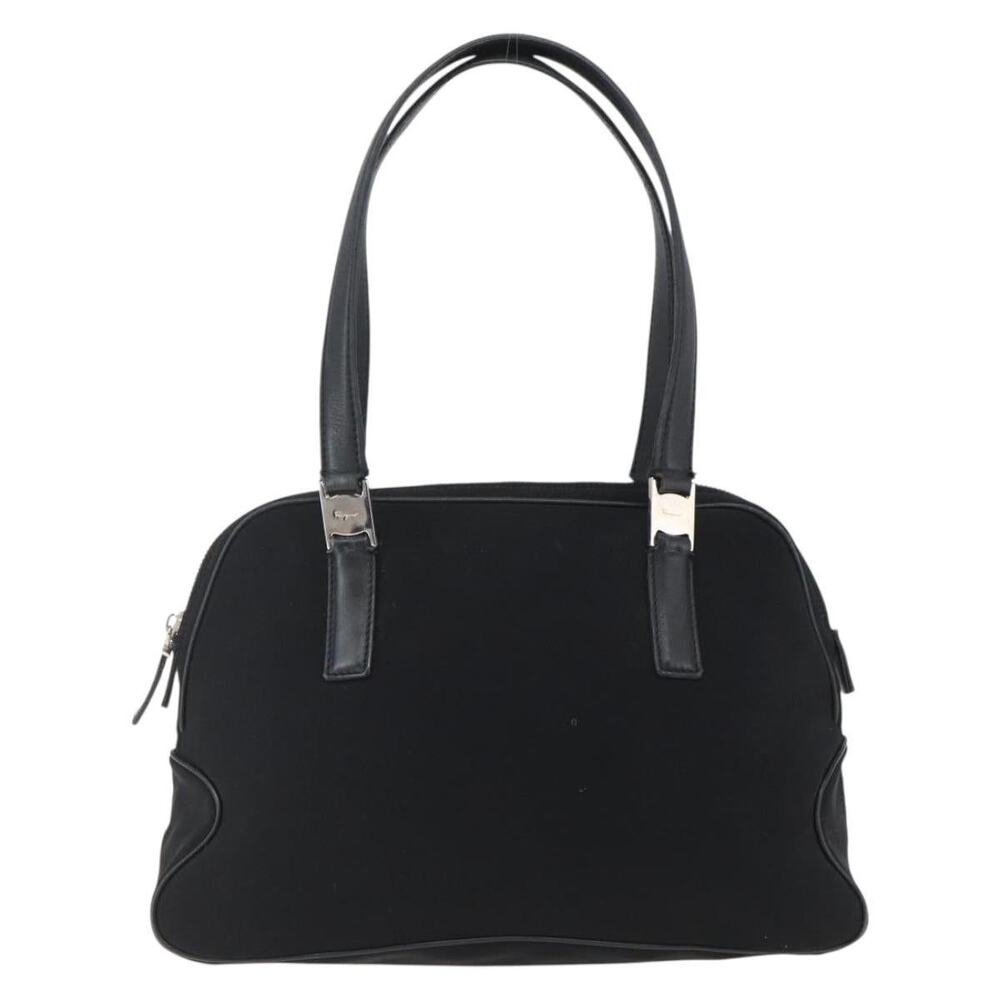 Salvatore Ferragamo Nylon Handbag Black